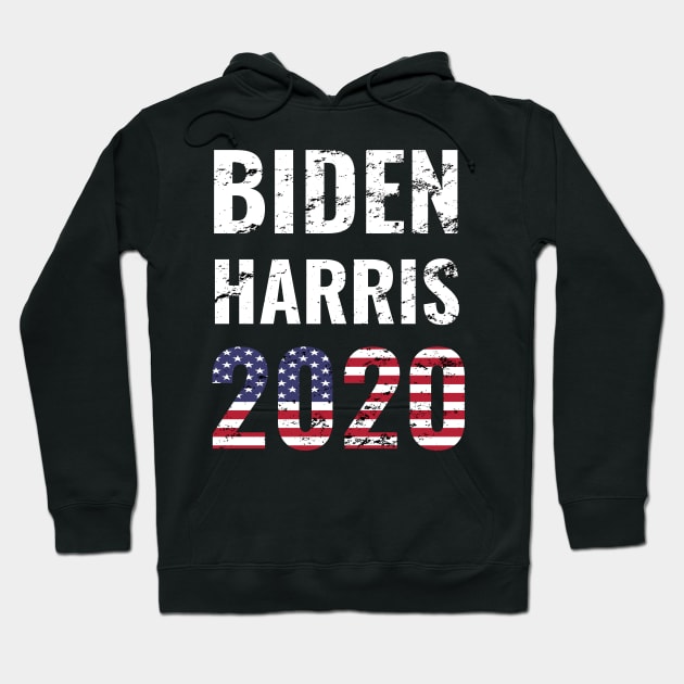 Biden Harris 2020 Election Vote for American President Distress Design Hoodie by WPKs Design & Co